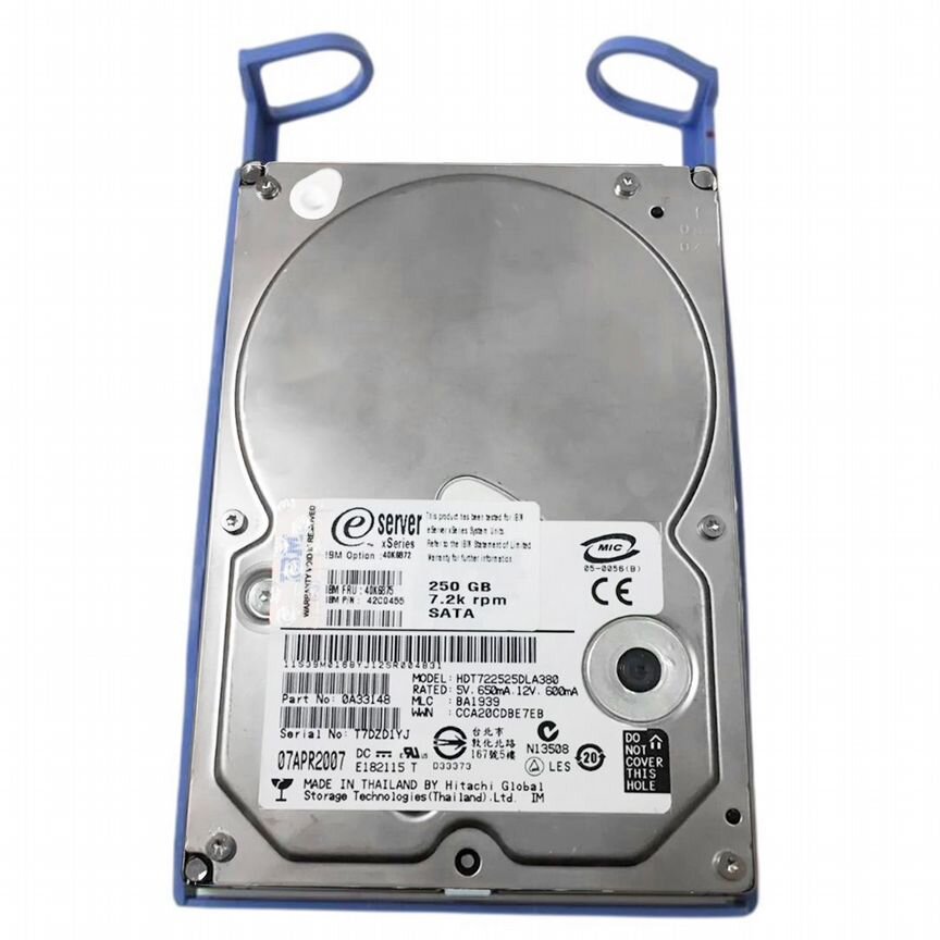 [40K6875] Жесткий Диск Ibm 250gb Sata2 3.5" Hdd 40k6875