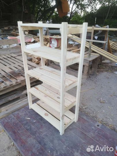Стеллаж деревянный