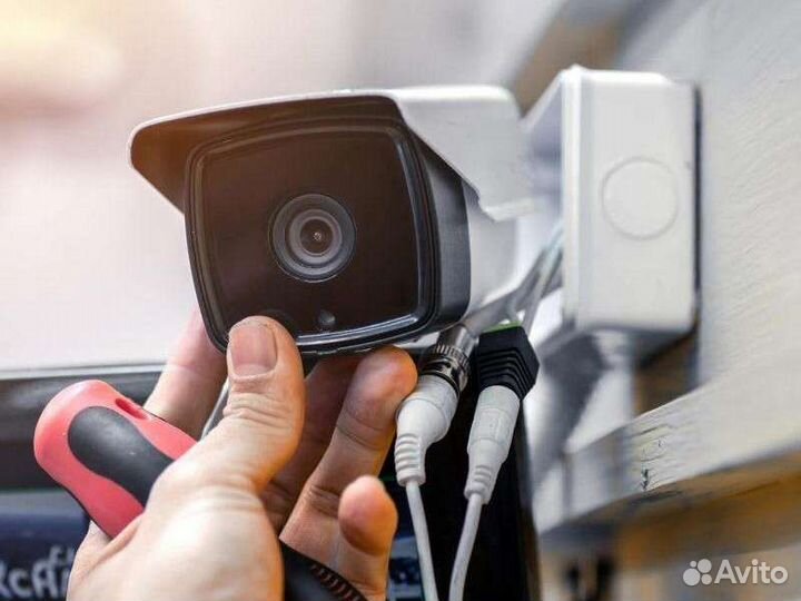 Установка видеонаблюдения Камеры Монтаж Демонтаж
