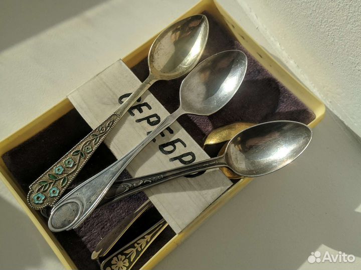Серебряные ложки советские комплект
