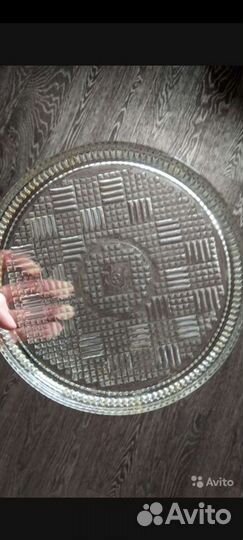 Хрустальный поднос СССР