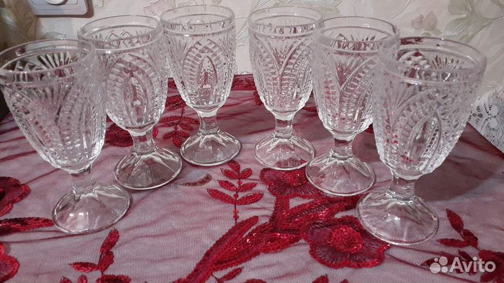 Фужеры хрустальные СССР и хрусталь