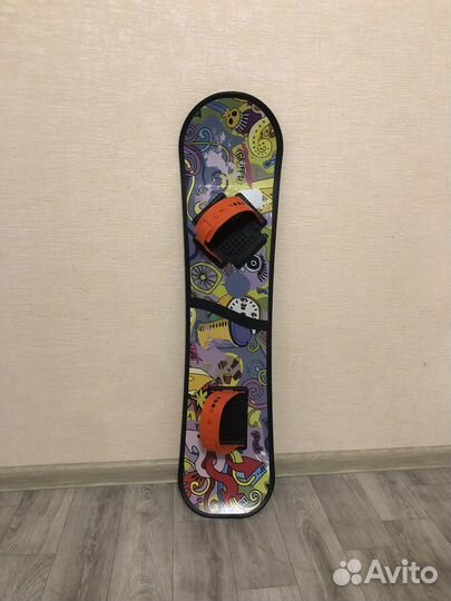 Новый детский сноуборд с облегченными креплениями