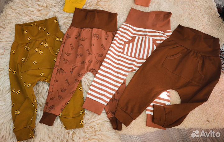 Штанишки и боди для мальчика 9-12мес