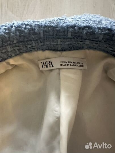 Твидовый пиджак zara