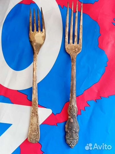 Ложки и вилки мельхиор