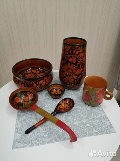 Посуда хохлома СССР