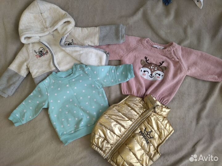 Вещи пакетом на девочку 74-86