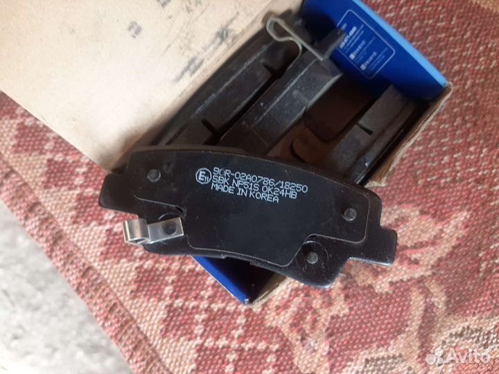 Колодки тормозные задние Solaris, KIA Rio