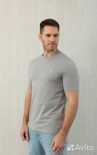 Футболка Brunello Cucinelli сер