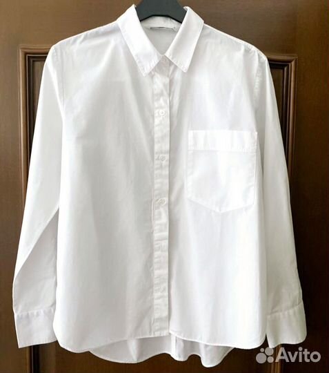 Рубашка белая женская zara