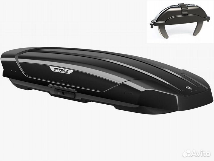 Автобокс Broomer Venture LS черный 213х89х36 450 л