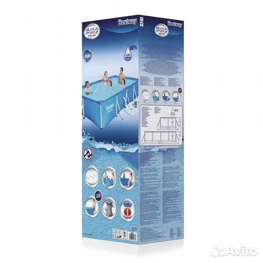 Каркасный бассейн Bestway 400х211х81см