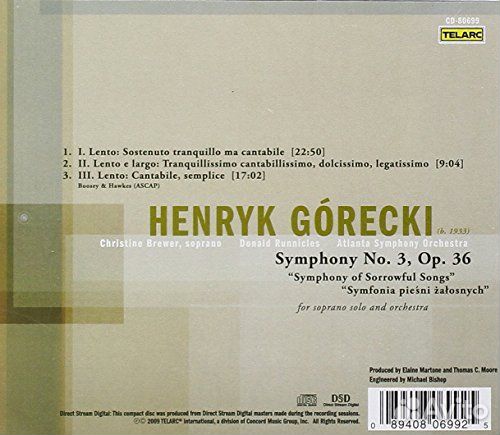 Henryk Mikolaj Gorecki (1933-2010) - Symphonie Nr