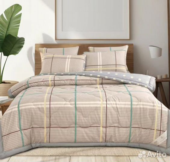 Постельное белье евро с одеялом