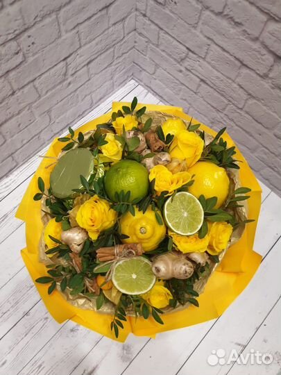 Съедобный букет из фруктов (имунный букет)