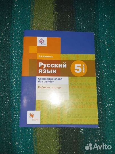 Рабочая тетрадь по русскому языку 5 класс Ерёмина