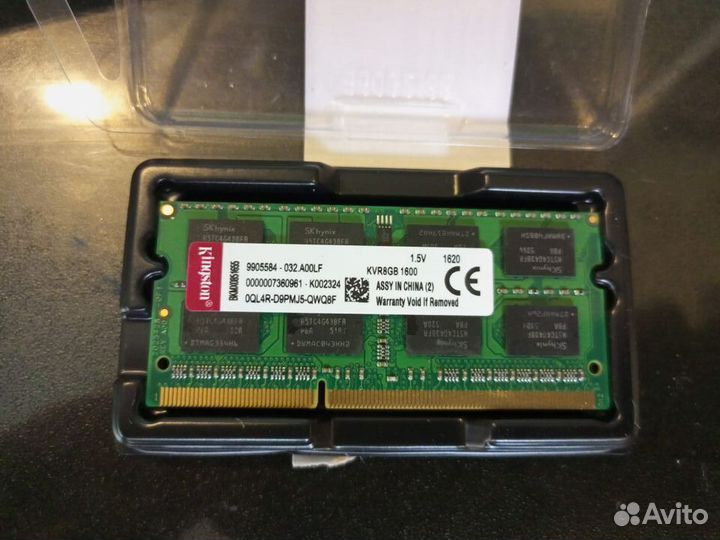 Sodimm ddr3 8Gb 1600mhz Kingston (чипы SEC)
