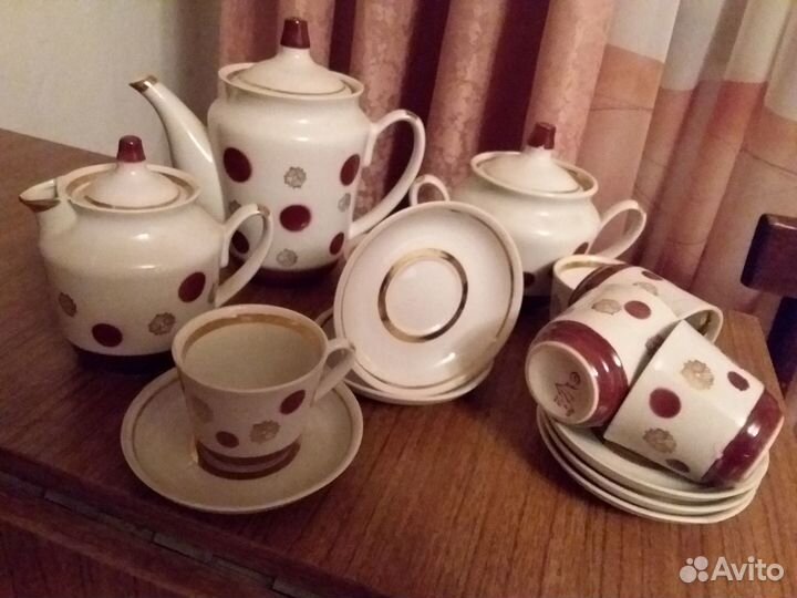 Кофейный сервиз СССР 15 предметов