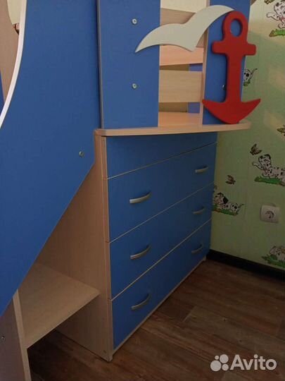 Детская кровать чердак домик