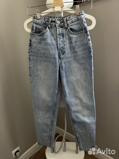 Джинсы hm 34 xs голубые
