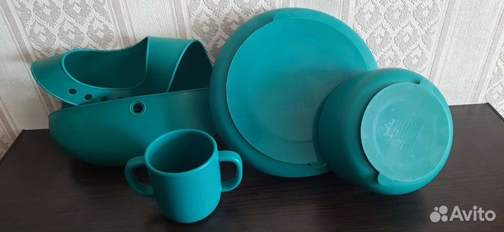 Набор силиконовой посуды для кормления и прикорма