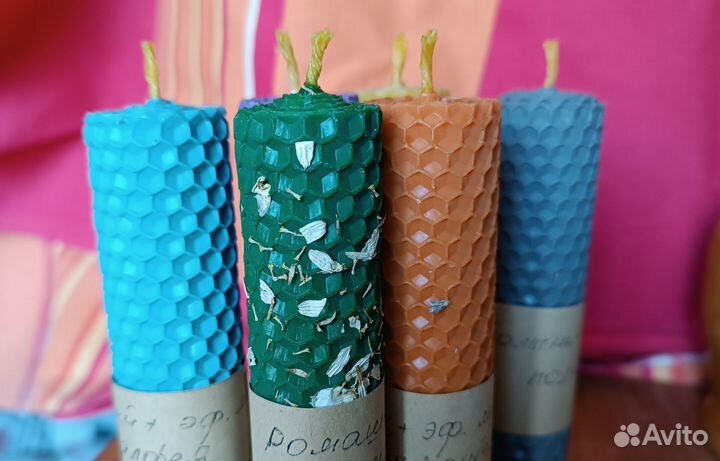 Свечи из вощины ручной работы
