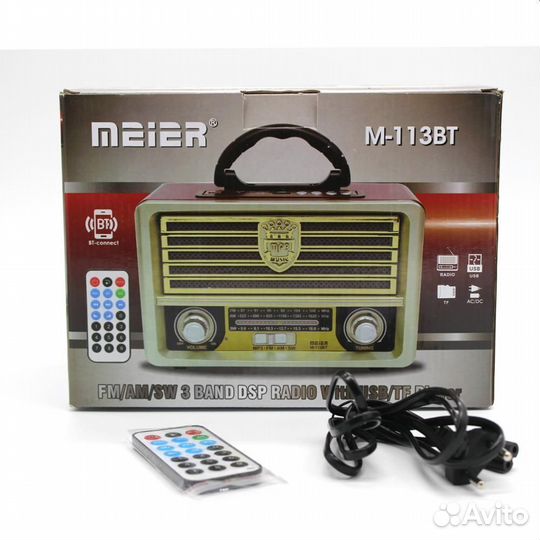 Радиоприемник Meier M-113BT USB Retro Bluetooth