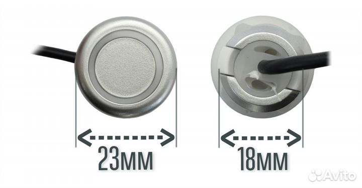 Парктроники для андроид магнитолы задние серебро