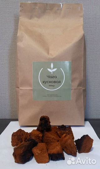 Чага мелкодробленая 1 кг, для чая