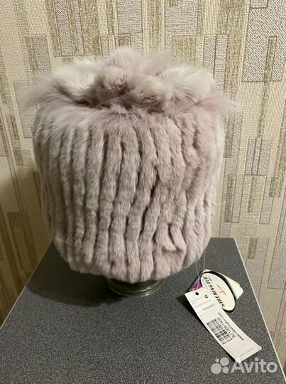 Шапка из меха кролика