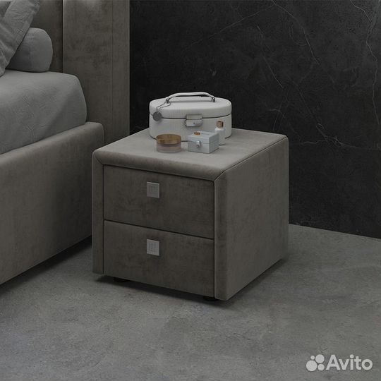 Тумба прикроватная в велюре от производителя