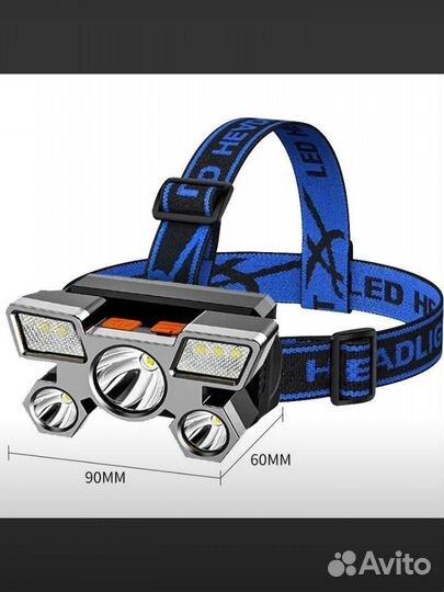 Перезаряжаемый светодиодный головной фонарь