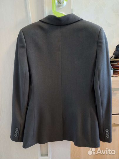 Пиджак школьный для мальчика 140 серый