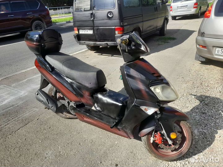 150 кубов, большай удобный надежный