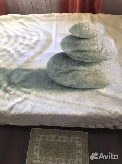 Штора для ванной тканевая