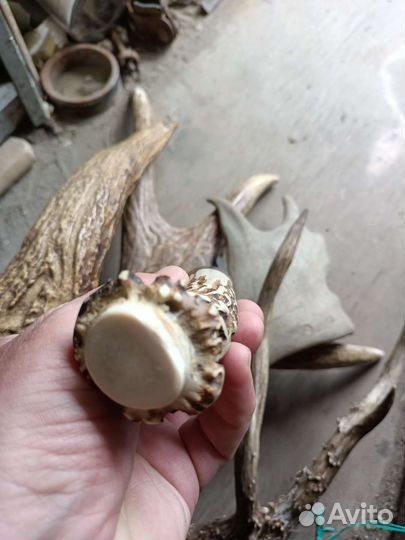 Якутский нож с рогом косули