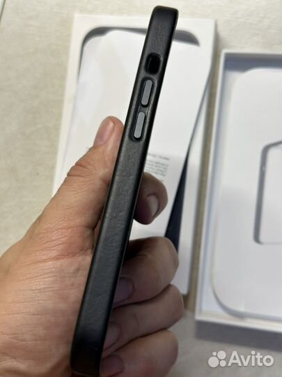 Оригинальный чехол iPhone 13 Pro Leather кожаный