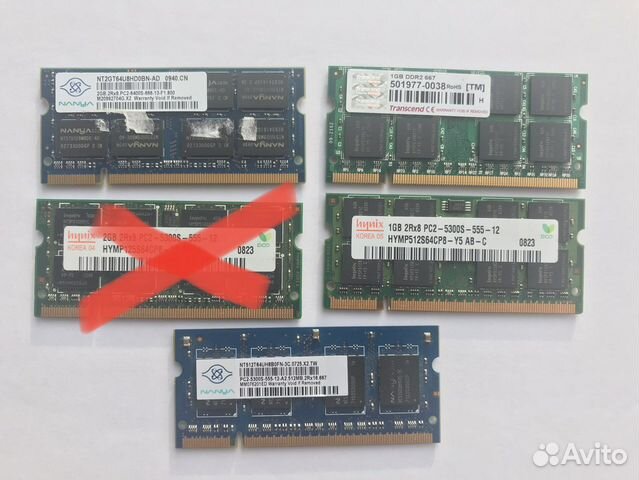 Оперативная память ddr2 so-dimm бу