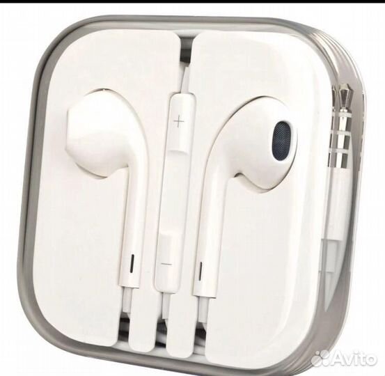 Наушники проводные (3.5 мм) белые