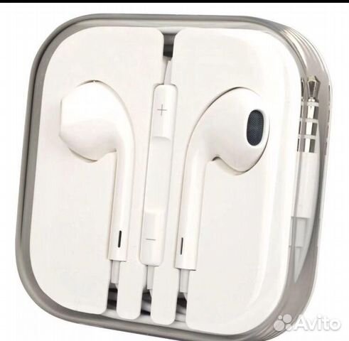 Наушники проводные (3.5 мм) белые