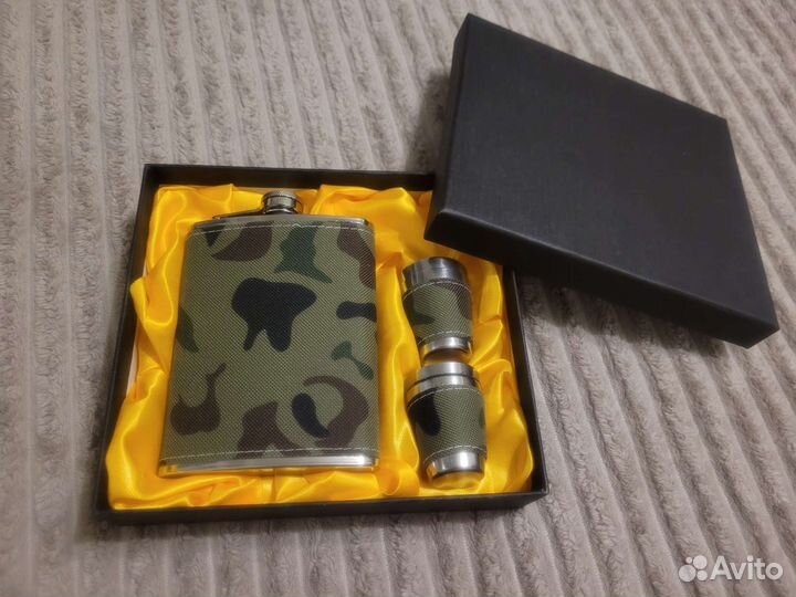 Набор фляга 240мл + 4 рюмки