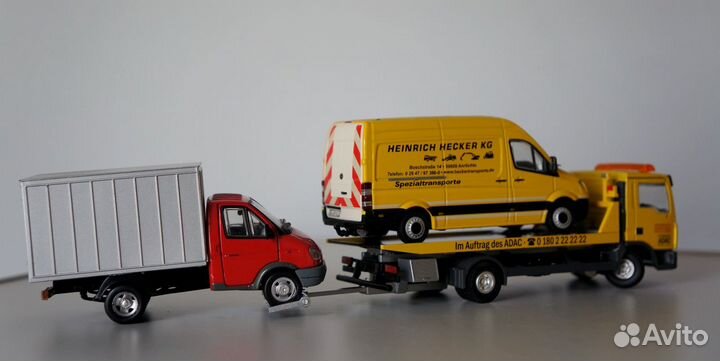1/50 эвакуатор MAN тягач 2 в 1 редкий 1:50