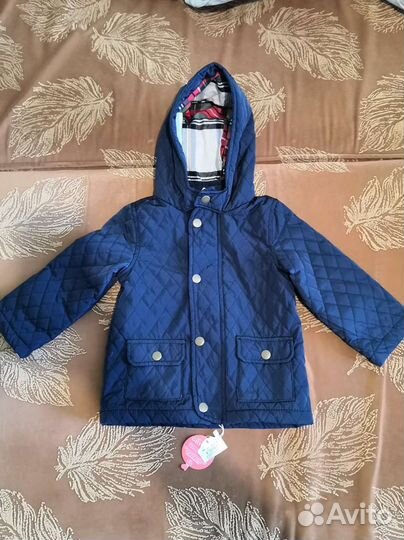 Куртка новая на мальчика синяя весенняя 12-18
