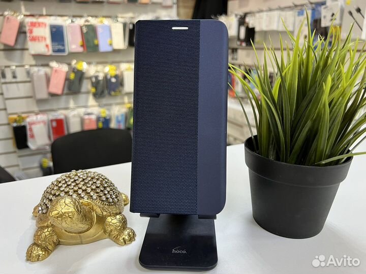 Чехол Samsung A13 Lux качество синий, книжка