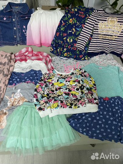 Вещи пакетом на девочку 116 122 128