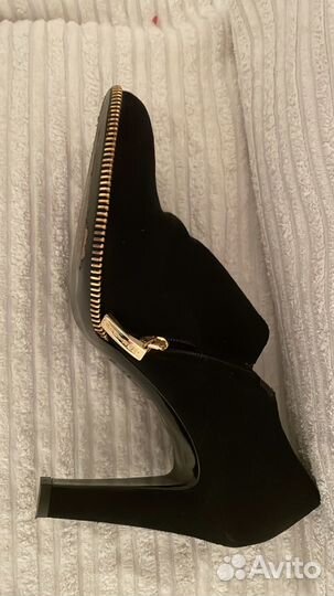 Батильоны р 40,5 loriblu кожаные бархат как новые