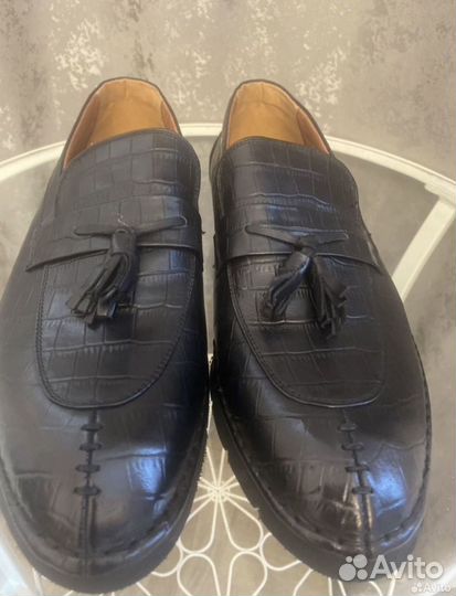 Лоферы мужские 42 рептилия