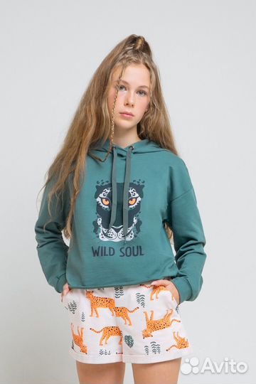 Шорты для девочки кб 400037 светло-розовый, (164)