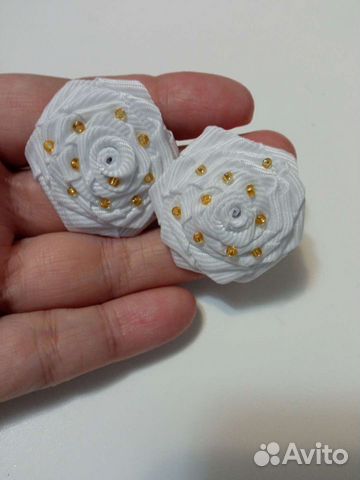 Резинки для волос ручной работы, бантики школьные